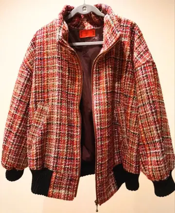 somari 블루종 점퍼 빨간색