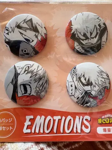 히로아카 바쿠고 캔뱃지 4개 세트