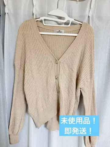 [ 거의 미사용품! ] meimei v넥 가디건 실크 캐시미어