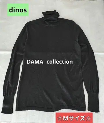 실크 100% 터틀넥 풀오버 블랙 M 사이즈