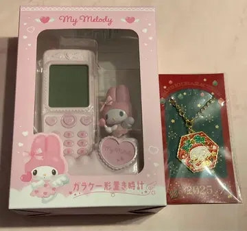 산리오 폴더폰 모양 탁상 시계 마이멜로디
