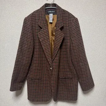 90's SAG HARBOR PETIT 체크 무늬 테일러드 자켓