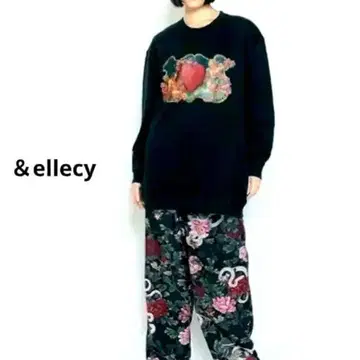 앤드 엘르시 &ellecy 천사 하트 맨투맨