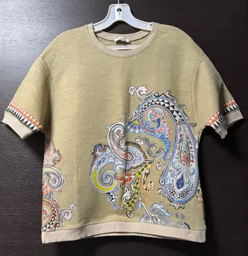 ETRO 에트로 린넨 반팔 티셔츠 42