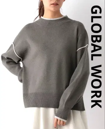GLOBAL WORK 글로벌 워크 멜티 파이핑 풀오버