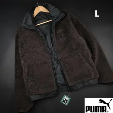 PUMA T7 리버서블 보아 자켓 No.1 로고 블랙 x 브라운