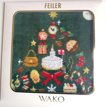 페이러 와코 손수건 와코 긴자 한정판 WAKO TREE 그린