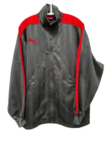 PUMA 스트라이프 저지 그레이/레드 푸자 S-M