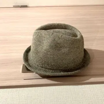 그레이 울 펠트 페도라 햇