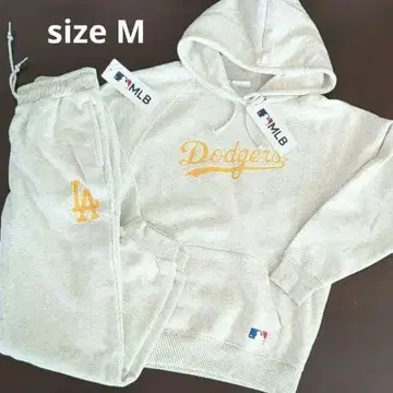 새상품 MLB 다저스 셋업 후드티 스웨트 팬츠 M