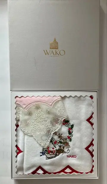 와코 WAKO 손수건 타월 손수건 크리스마스