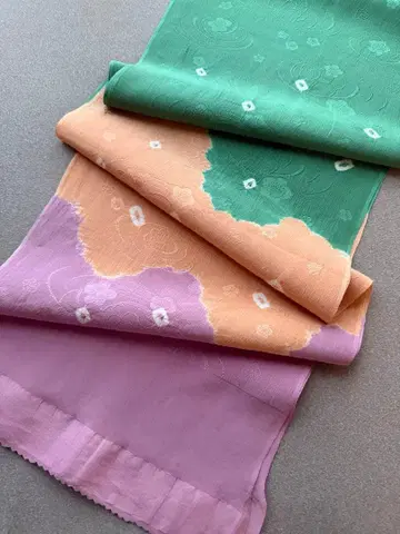 오비 장식 천 분할 염색 시보리