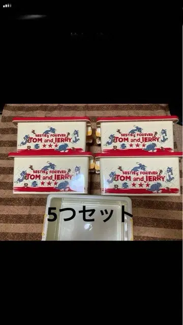 톰과 제리 5개 세트 컨테이너