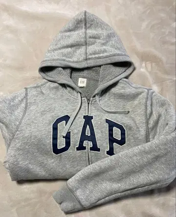 GAP 그레이 보아 후드 부착 후드티
