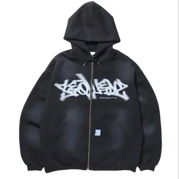 SEQUENZ 집업 후드티 블랙 L 사이즈