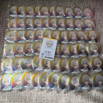 에이트리 18 trip 화이트 빛 설탕 코팅 오로라 캔 배지 사원증