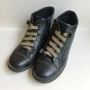 ACHILLES SORBO 사이드 지퍼 숏부츠 블랙