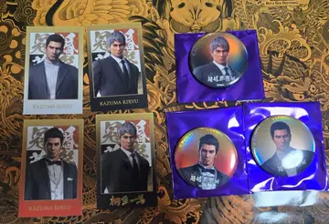 용과 같이 관혼상제전 캔뱃지와 이미지 카드 컬렉션 키류 세트 레어 포함