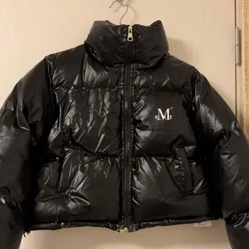 미사용 새상품 MUCENT 무센트 숏 다운 더블 지퍼 블랙