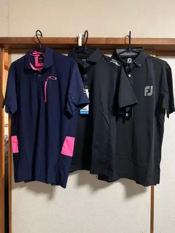 골프 피케 셔츠 3장 세트 판매 ( 오클리 타이틀리스트 풋조이 )