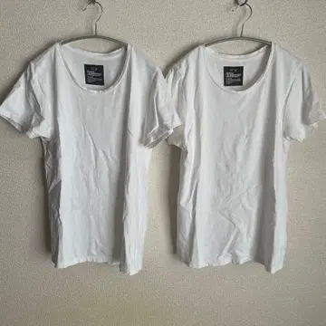 2장 세트 BEDWIN 베드윈 팩T 화이트T 제임스딘 팻T M