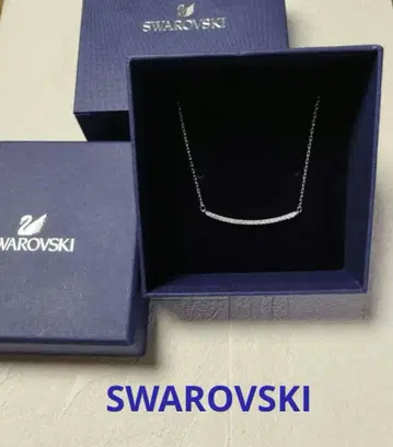 [새상품급] Swarovski 정품 목걸이 실버 스와로브스키