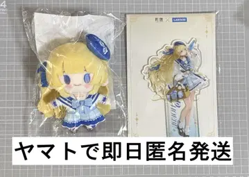 명조 피비 로손 콜라보 봉제 인형 아크릴 스탠드 2종 세트