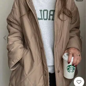 JUNOAH 주노아 리버서블 퀼팅 보아 자켓