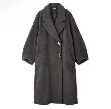 SNIDEL 스나이델 샤기 롱 코트