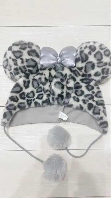 레오파드 무늬 미키 모양 모자 58cm