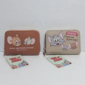 새상품 미사용 톰과 제리 동전 지갑 포함 카드 케이스 2세트
