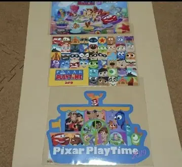 2019 픽사 플레이타임 엽서 3종 디즈니씨