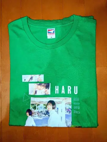 안개꽃과 스텔라 히가 하루 T셔츠 2022 그린 XL 사이즈