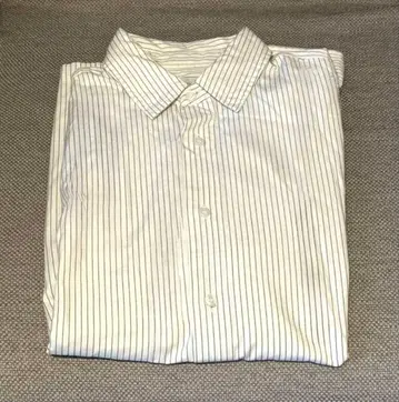 Calvin Klein Jeans 스트라이프 화이트 긴팔 셔츠 S