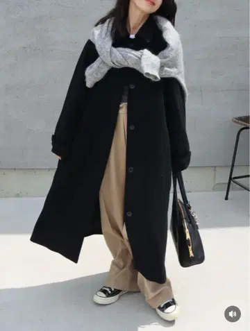 epa 드라마틱 울 코트 M