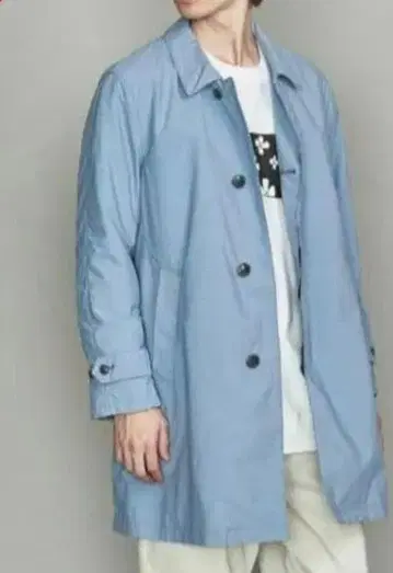 B&Y 유나이티드 애로우즈 퍼텍스 발라칼라 코트 스텐칼라