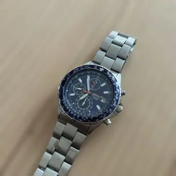 세이코 쿼츠 손목시계 파랑/실버