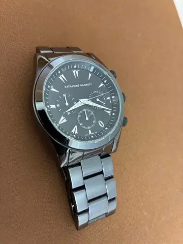 KATHARINE HAMNETT 크로노그래프 시계 블랙