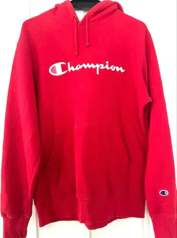 Champion 레드 XL 후드티