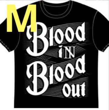 레어 The BONEZ BLOOD IN BLOOD OUT T셔츠 M 블랙