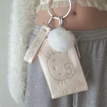 페리큐어 키티 charm pouch shoulder 핑크