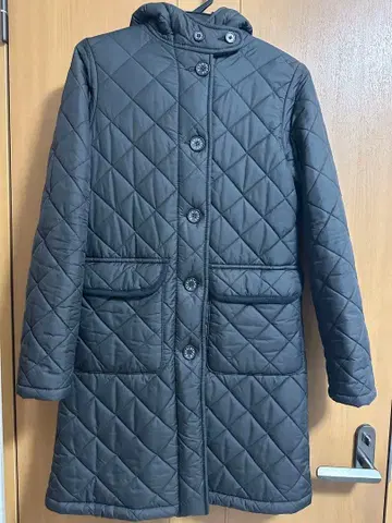 하자품 Mackintosh 퀼팅 자켓 후드 부착 블랙