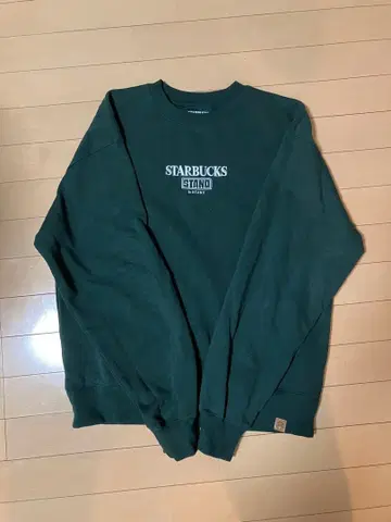 STARBUCKS STAND by BEAMS 로고 크루 맨투맨 M