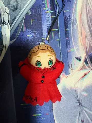 에반게리온 아스카 미니 퍼펫 스트랩 키링 아스카