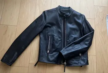 [ 쥬세페 자노티 ] 블랙 싱글 가죽 자켓 S 사이즈