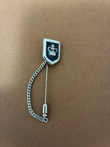 쉴드형 핀 배지 체인 포함