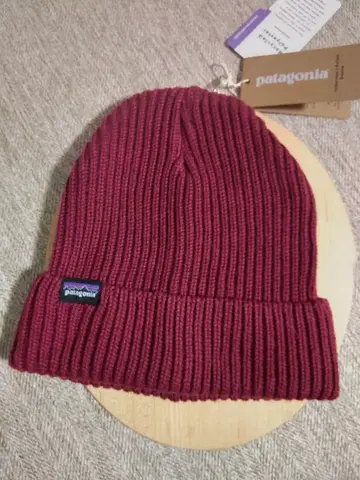patagonia 와인 레드 니트 모자 택 포함 새상품