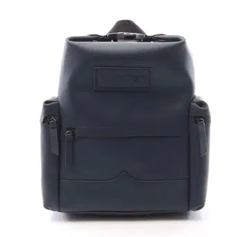 HUNTER 네이비 러버 가죽 백팩