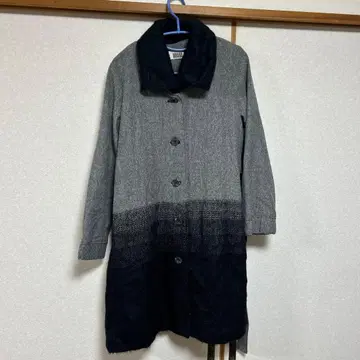 URARA 울 트위드 롱 코트