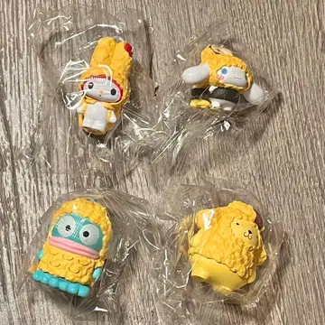 산리오 캐릭터즈 덴푸라 가챠 4종